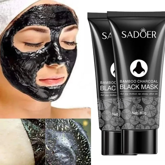 Blackhead & Acne Removal Mask – Bamboo Charcoal Nose & Face Cleanser