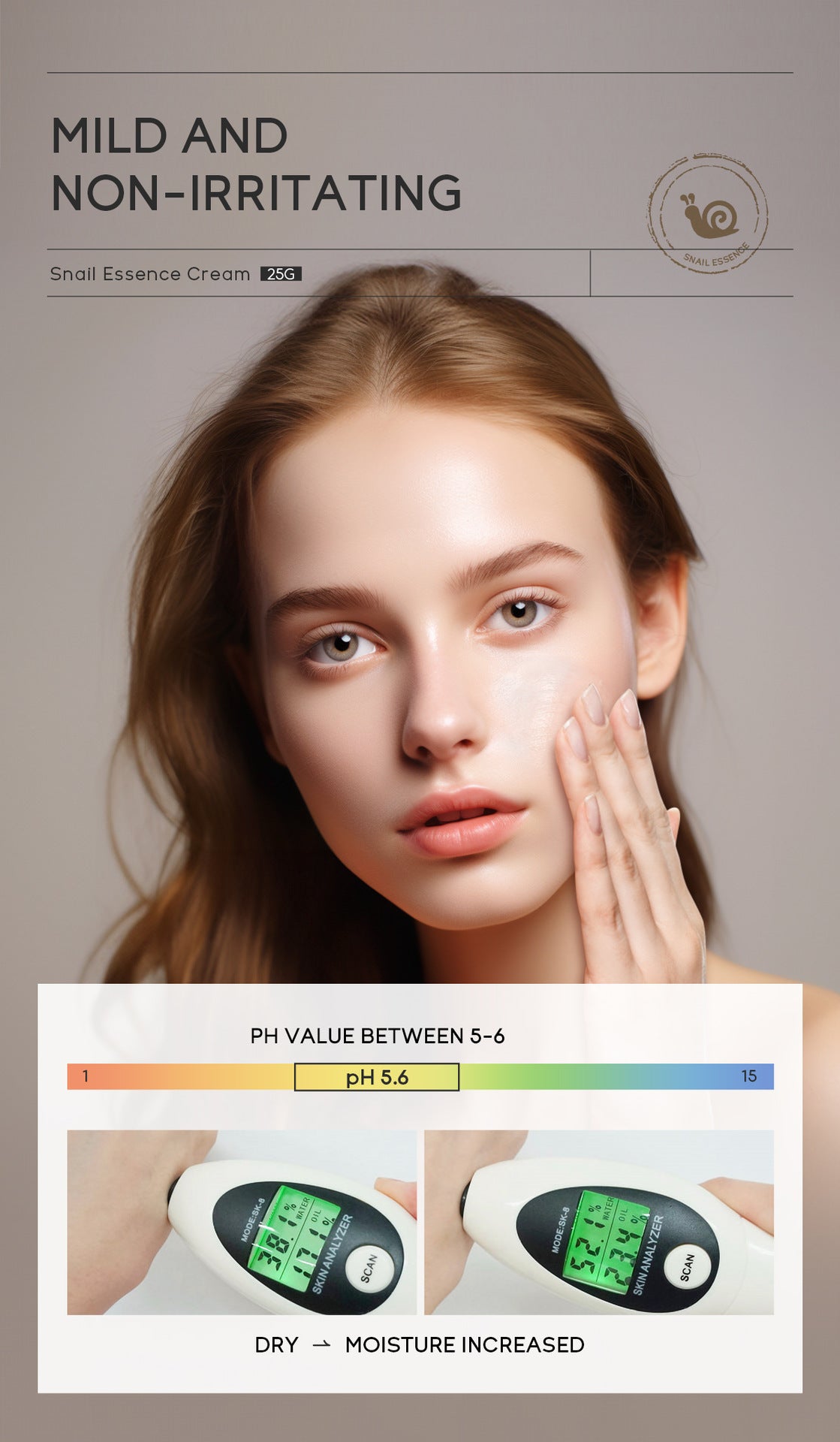 Anti-Aging Snail Collagen Face Cream – Firming, Whitening & Skin Repair