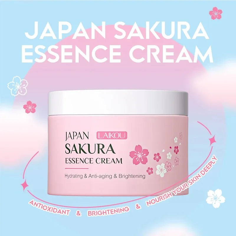 LAIKOU Sakura Hyaluronic Face Cream – Brightening & Oil Control, 25g
