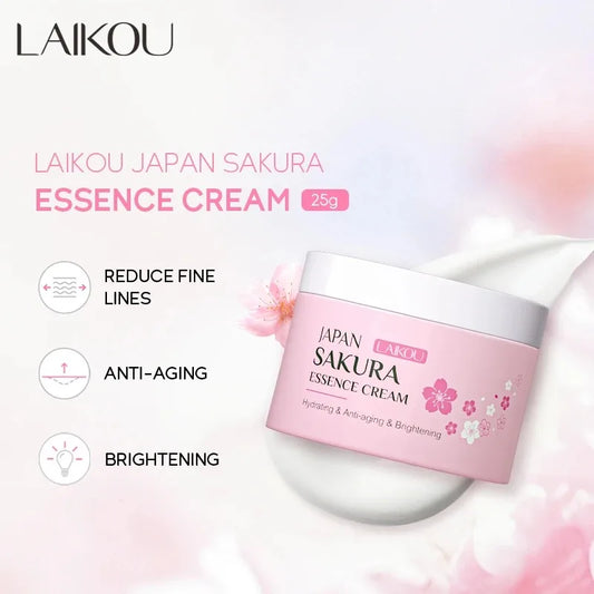 LAIKOU Sakura Hyaluronic Face Cream – Brightening & Oil Control, 25g