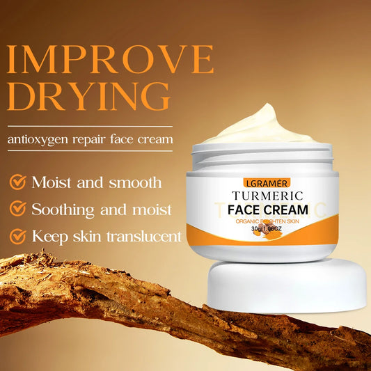 Youthful Glow Turmeric Face Cream – Brighten, Moisturize & Wrinkle Remover