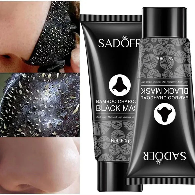 Blackhead & Acne Removal Mask – Bamboo Charcoal Nose & Face Cleanser